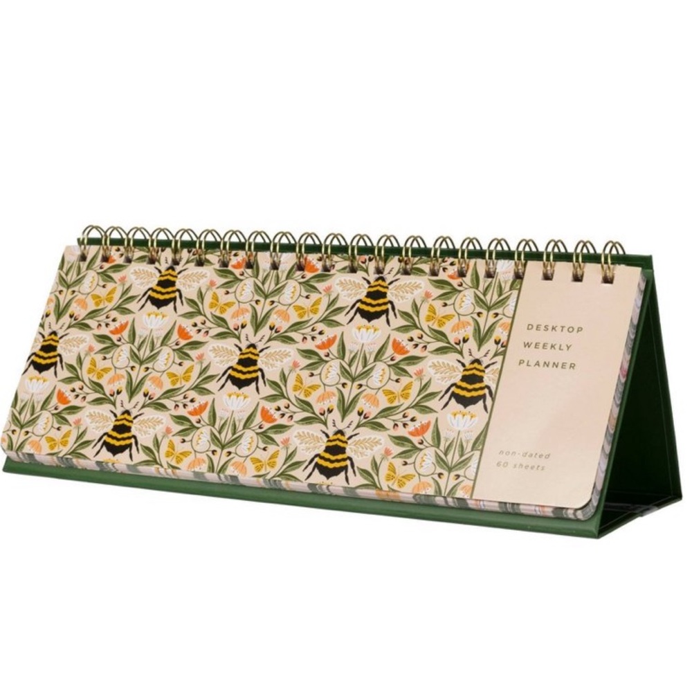Fringe Desktop Bee Theme Easel Weekly Undated Planner - Picture 2 of 15